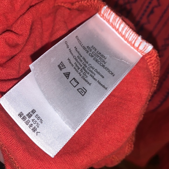 Eddie Bauer XXL linen/cotton blend embroidered top - Picture 3 of 5